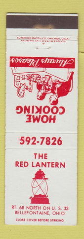 Matchbook Cover - The Red Lantern Bellefontaine OH