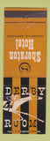 Matchbook Cover - Derby Room Sheraton Hotel Louisville KY