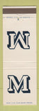 Matchbook Cover - Mark Associates Insurance San Francisco CA