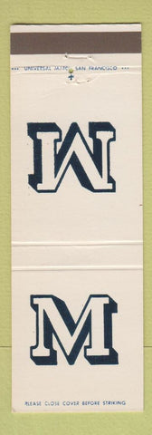 Matchbook Cover - Mark Associates Insurance San Francisco CA
