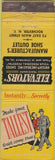 Matchbook Cover - Elevators Shoe Lifts Rochester NY CREASES