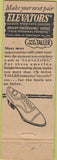 Matchbook Cover - Elevators Shoe Lifts Rochester NY CREASES