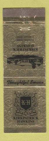 Matchbook Cover - Kirkpatrick Hawkins Funeral Home Findlay OH