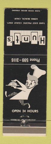 Matchbook Cover - Hunt's Restaurant Long Beach CA