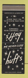 Matchbook Cover - Huff's Restaurant Torrance CA