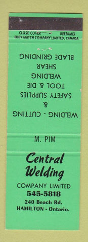 Matchbook Cover - Central Welding Hamilton ON