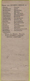 Matchbook Cover - Stone's Grill Ohio Chain OH Arrow WEAR