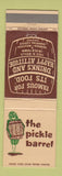 Matchbook Cover - Pickle Barrel Chicago IL