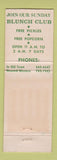 Matchbook Cover - Pickle Barrel Chicago IL