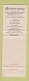 Matchbook Cover - Theatre Restaurant Americana Hotel San Juan Puerto Rico