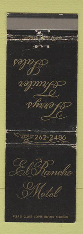 Matchbook Cover - El Rancho Motel Terrys Trailer Sales WEAR