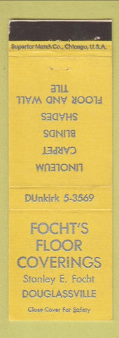Matchbook Cover - Focht's Floor Coverings Douglassville PA?