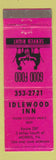 Matchbook Cover - Idlewood Inn Morris PA