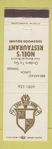 Matchbook Cover - Noel's Restaurant Edgewood WA?