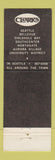 Matchbook Cover - Clark's Restaurants Seattle Bellevue WA