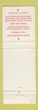 Matchbook Cover - Gamekeeper Owyhee Plaza Boise ID