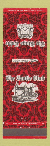 Matchbook Cover - The Castle Club Kings Table Decatur GA