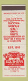 Matchbook Cover - Southern Invercargill Auto Sales New Zealand