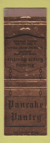 Matchbook Cover - Pancake Pantry Restaurant