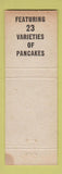 Matchbook Cover - Pancake Pantry Restaurant