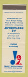 Matchbook Cover - J2 Family Restaurant La Jolla CA