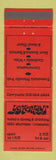 Matchbook Cover - Yesterdays Restaurant Evanston IL?