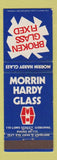 Matchbook Cover - Morrin Hardy Glass Gisborne New Zealand