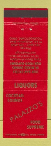 Matchbook Cover - Palazzo's Restaurant Youngstown OH