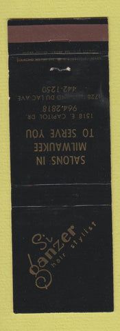 Matchbook Cover - Si Ganzer Hair Salons Milwaukee WI WEAR