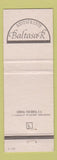 Matchbook Cover - Restaurnt Baltasar Murcia Spain