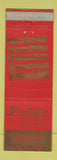 Matchbook Cover - Davitt's Clothes Nashville TN Knox Hats WEAR