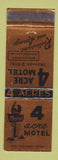 Matchbook Cover - 4 Acre Motel Kansas City MO