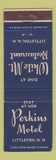 Matchbook Cover - White Mountain Restaurant Littleton NH Perkins Motel
