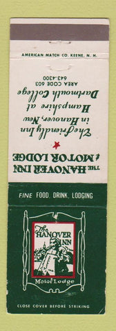 Matchbook Cover - Hanover Inn Motor Lodge NH