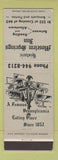 Matchbook Cover - Moselem Springs Inn PA