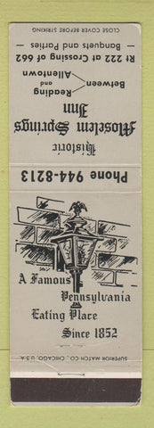 Matchbook Cover - Moselem Springs Inn PA