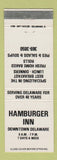 Matchbook Cover - Hamburger Inn Delaware OH