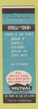 Matchbook Cover - Mutual Credit Corp Chicago IL