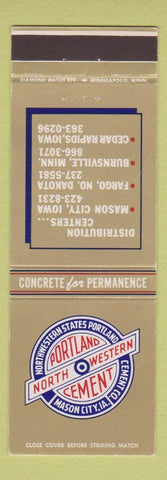 Matchbook Cover - Portland Cement Mason City IA