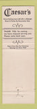 Matchbook Cover - Caesar's Restaurant Wind Gap PA