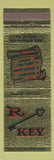 Matchbook Cover - R Key Restaurant Telford PA