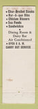 Matchbook Cover - Findlay Motel OH Straley's Restaurant