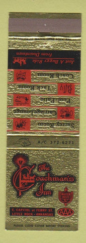 Matchbook Cover - Coachman's Inn Little Rock AR