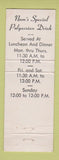 Matchbook Cover - Nam's Restaurant San Gabriel CA Chinese WEAR