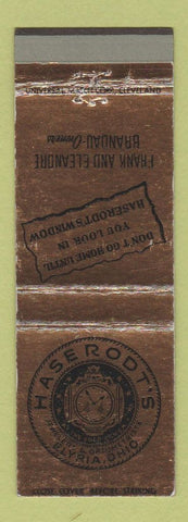 Matchbook Cover - Haserodt's Elyria OH Jewelry Optometrist WEAR