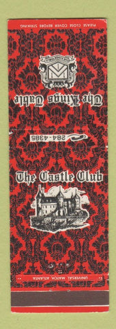 Matchbook Cover - The Castle Club Kings Table Decatur Winder GA