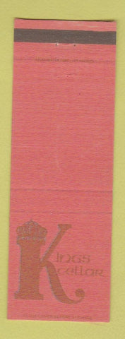 Matchbook Cover - Kings Cellar Hermosa Beach Malibu Hollywood CA RED