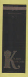 Matchbook Cover - Kings Cellar Hermosa Beach Malibu Hollywood CA BLACK