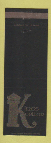 Matchbook Cover - Kings Cellar Hermosa Beach Malibu Hollywood CA BLACK