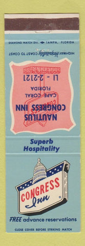 Matchbook Cover - Congress Inn Nautilus Cape Coral FL